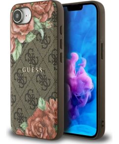 Guess 4G Flowers Print MagSafe Case Защитный чехол для iPhone 16e/17e / коричневый Чехлы - альтернативные