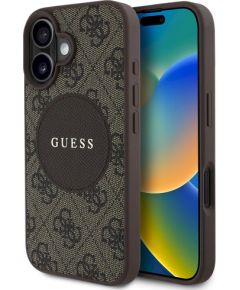 Guess 4G Circle Classic Logo MagSafe Защитный чехол для iPhone 16 / коричневый Чехлы - альтернативные