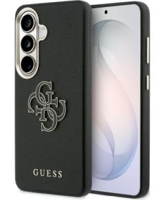 Guess Grained Big 4G Metal Logo Case Защитный чехол для Samsung Galaxy S26 Plus / чёрный Чехлы - альтернативные