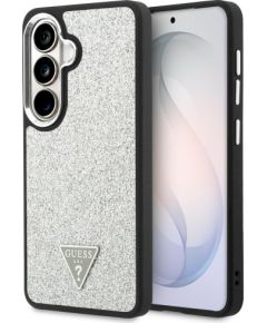 Case Guess Fixed Glitter Triangle MagSafe Защитный чехол для Samsung Galaxy S26 / серебристый Чехлы - альтернативные