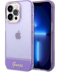 Guess GUHCP14XHGCOU Защитный чехол для iPhone 14 Pro Max 6,7" / фиолетовый полупрозрачный Чехлы - альтернативные