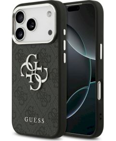 Guess 4G Big 4G Classic Logo Защитный чехол для iPhone 17 Pro / чёрный серебристый Чехлы - альтернативные