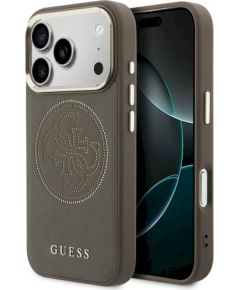 Guess Perforated 4G MagSafe Case Защитный чехол для iPhone 17 Pro / коричневый Чехлы - альтернативные