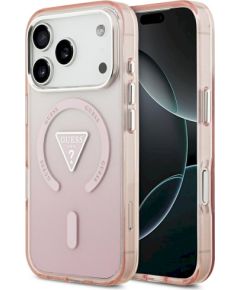 Case Guess IML Gradient Triangle Logo MagSafe Защитный чехол для iPhone 17 Pro / розовый Чехлы - альтернативные