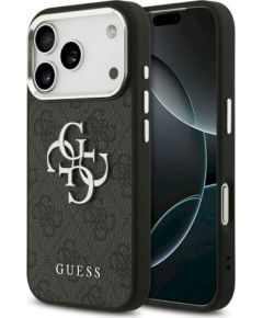 Guess 4G Big 4G Classic Logo Case Защитный чехол для iPhone 17 Pro Max / black silver Чехлы - альтернативные