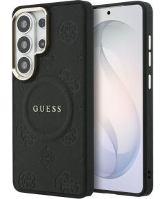 Guess Saffiano Peony Embossed Ring MagSafe Case Защитный чехол для Samsung Galaxy S26 Ultra / чёрный Чехлы - альтернативные