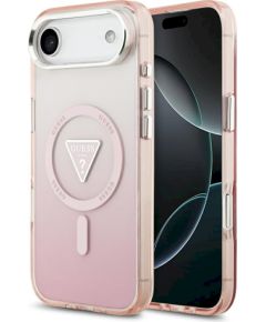 Case Guess IML Gradient Triangle Logo MagSafe Защитный чехол для iPhone Air / розовый Чехлы - альтернативные