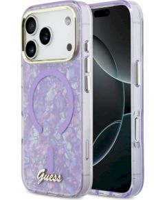 Guess IML Shell Script Metal MagSafe Защитный чехол для iPhone 17 Pro Max / фиолетовый Чехлы - альтернативные