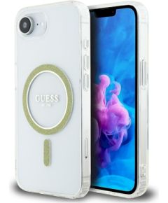 Case Guess IML Glitter Circle MagSafe Защитный чехол для iPhone 16e/17e / прозрачный Чехлы - альтернативные