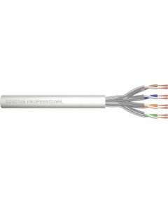 Digitus CAT 6A U-FTP patch cable raw length 305 m paper box AWG 27/7 LSZH simplex color grey Tīkla vadi