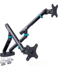 Digitus Desk Mount Tilt, rotation, pivot Dual design monitor mount, 2x 35", 2x 10 kg 35 " Maximum weight (capacity) 20 kg Black Крепления для телевизоров