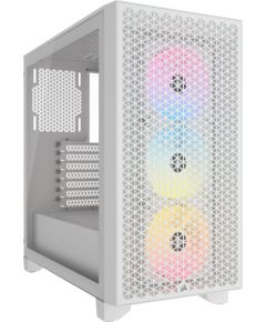 Corsair 3000D RGB Airflow, tower case (white, tempered glass) Datoru korpusi