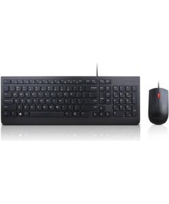 Lenovo Essential Keyboard and Mouse Combo  4X30L79922 Wired, USB, Keyboard layout US with EURO symbol, Mouse included, Numeric keypad, Black, USB, No, Wireless connection No, ENG