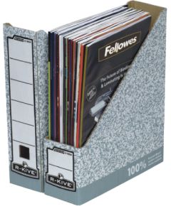 Arhīva bokss FELLOWES ar izmēru 78x311x258mm, pelēkbalta ( Gab. x 2 ) Архивирование документов