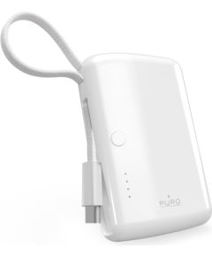 Powerbank Xiaomi Power bank Puro 10000mAh 20W  integrated USB-C cable  White Jaunumi - Datori