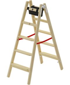 Hailo Kāpnes divpusējās H77 ComfortLine / koka / 2x5 pakāpieni Kāpnes un sastatnes
