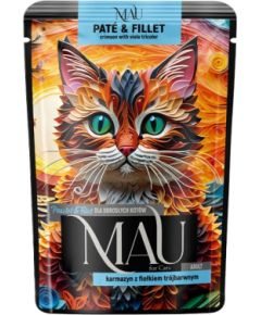 Dolina Noteci MAU Pate and Fillet Crimson with pansy - wet cat food - 85g Консервы кошек