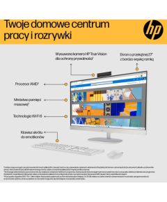 HP 27-cr0232nw AMD Ryzen™ 5 7520U 68.6 cm (27") 1920 x 1080 px All-in-One PC 16 GB LPDDR5-SDRAM 512 GB SSD Windows 11 Home Wi-Fi 6 (802.11ax) White Компьютеры All In One