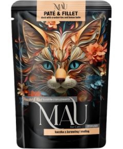 Dolina Noteci MAU Pate and Fillet Sterilised Duck with cranberries and lemon balm - wet cat food - 85g Консервы кошек
