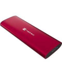 NATEC RHINO M.2 NVME LITE EXTERNAL SSD ENCLOSURE USB-C 3.2 GEN 2 RUBY RED Korpusi ārējiem HDD, SSD