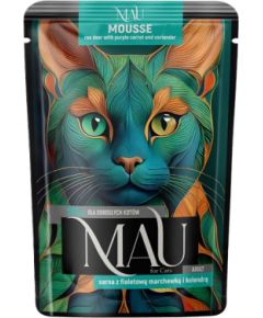 Dolina Noteci MAU Mousse Roe deer with purple carrots and coriander - wet cat food - 85g Консервы кошек