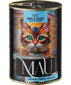Dolina Noteci MAU Pate and Fillet Crimson with pansy - wet cat food - 400g Консервы кошек