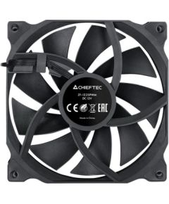 Chieftec ZF-1225PWM computer cooling system Computer case Fan 12 cm Black 1 pc(s) Korpusu dzesēšana