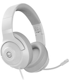 LORGAR Noah 101, Gaming headset with microphone, 3.5mm jack connection, cable length 2m, foldable design, PU leather ear pads, size: 185*195*80mm, 0.245kg, white Наушники