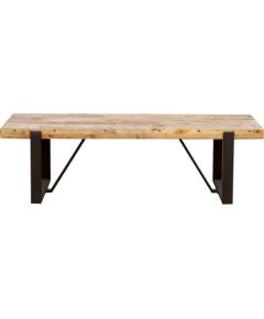 Bench IRONBRIDGE 150x40xH46cm, pine Ēdamistabas mēbeļu komplekti