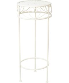 Ziedu statīvs SANDY D25xH60cm, antīki balts Jaunumi -Dārzam