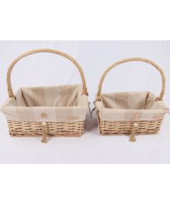 Basket WILLI STRIPE 37x28xH15/39cm Jaunumi, mēbeles, māja