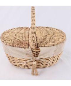 Picnic basket WILLI STRIPE 40x32xH17/40cm Новости, мебель, дом