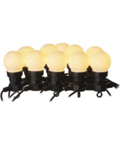 Led virtene ar 10 lieliem bumbuļiem, 5m, silti balta, matēts, 5W, IP44, EMOS Dekoratīvais apgaismojums 