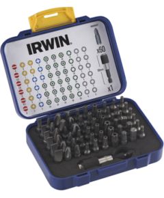 Skrūvgriežu uzgaļu komplekts Irwin IW6062527; 25 mm; 60 mm; 61 gab. Piederumi urbjiem