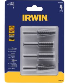 Ātrgaitas griešanas uzgaļu komplekts Irwin IW9091204; 6-16 mm; 4 gab. Piederumi urbjiem