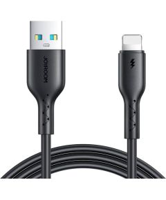 Cable Flash Charge USB to Lightning Joyroom SA26-AL3/ 3A / 1m (black) Data USB kabeļi