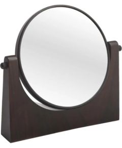 Aquanova kosmētiskais spogulis Ebony, d=175 mm, uz virsmas, pecan Vannas istabas spoguļi