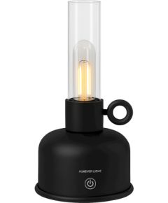 Forever Light FLR-02 Vintage petrolejas LED lampa melna Biroja galda lampas