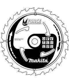Griešanas disks kokam Makita MFORCE; 180x2,0x20,0 mm; Z16; 15° Zāģripas