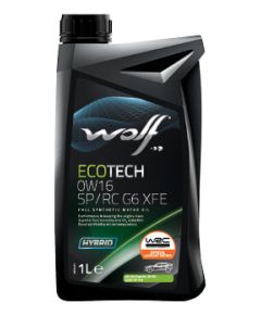WOLF ECOTECH 0W16 SP/RC G6 XFE 1L API SP/RC, ILSAC GF-6 B Моторные масла