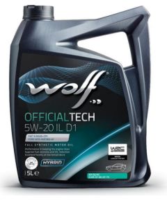 WOLF OFFICIALTECH 5W20 ILD1 5L API SQ/RC, ILSAC GF-7 A Motora eļļas