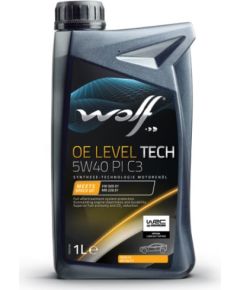 WOLF OE LEVEL TECH 5W40 PIC3 1L APISN/CF,C3, VW505 01,MB Моторные масла