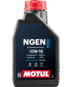 MOTUL NGEN HYBRID 0W16 1L API SP/RC, ILSAC GF-6B Motora eļļas