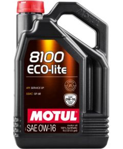 MOTUL 8100 Eco-lite 0W16 5L API SP/RC, ILSAC GF-6B Моторные масла