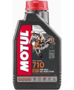 MOTUL 710 2T Esteru Sintēze1L Moto API TC, JASO FC, FD 2T divtaktu eļļas