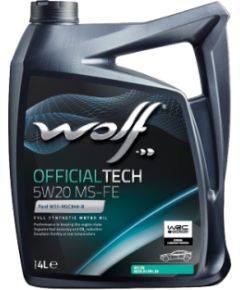 WOLF OFFICIALTECH 5W20 MS-FE 4L SN, A1/B1/C5 API SN/RC Моторные масла