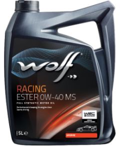 WOLF RACING ESTER 0W40 MS 5L API SP,AMG,BMW-M,FORD-ST. Motora eļļas