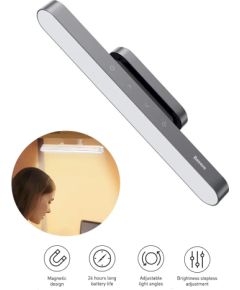 Baseus Magnetic Desk Lamp Galda lampa / tumši pelēks Biroja galda lampas