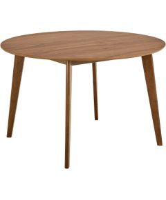 Dining table ROXBY D120xH76cm, walnut Ēdamistabas mēbeļu komplekti