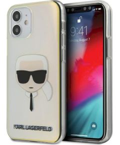 Karl Lagerfeld KLHCP12SPCKHML Hardcase Iridescent Karl`s Head Aizsargapvalks priekš iPhone 12 mini 5,4" / multicolor Neoriģinālie Maciņi